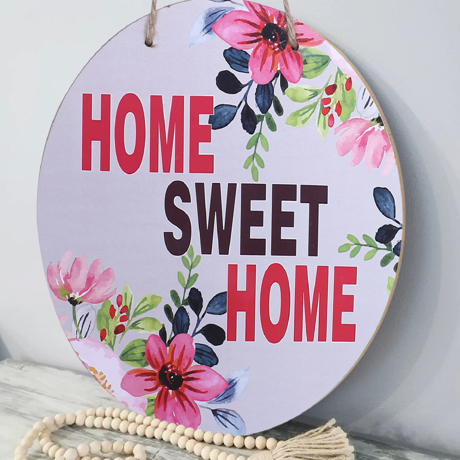 Kuber Industries Wall Hanging Quotes|Mdf Wooden Round Shaped