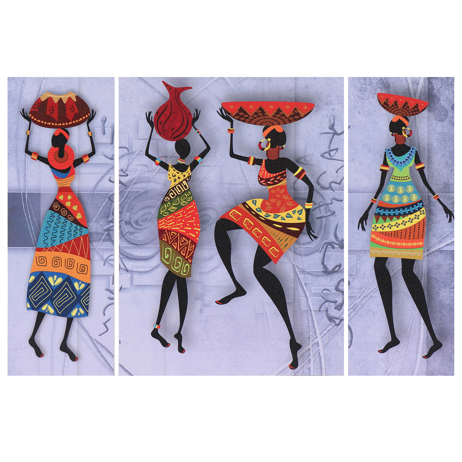 Kuber Industries Wall Paintings | MDF Wooden Wall Art for Living Room |Wall Sculpture | Traditional Painting for Bedroom | Office | Hotels | Gift | 1218KITA1| Gray