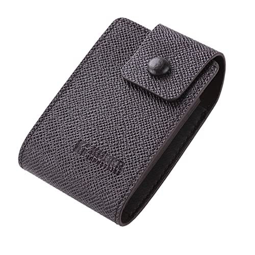 Kuber Industries Wallet for Women/Men | Card Holder for Men & Women | Leather Wallet for ID, Visiting Card, Business Card, ATM Card Holder | Slim Wallet | Button Closure, Brown