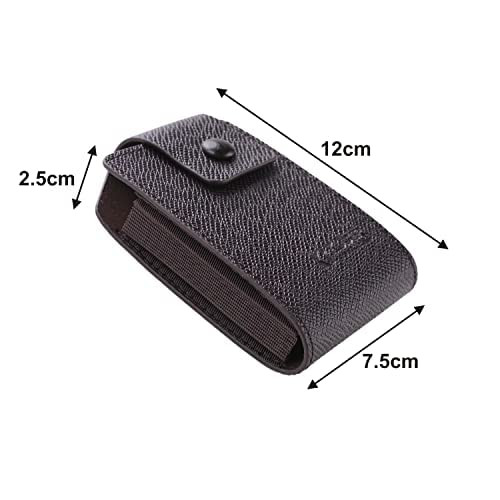 Kuber Industries Wallet for Women/Men | Card Holder for Men & Women | Leather Wallet for ID, Visiting Card, Business Card, ATM Card Holder | Slim Wallet | Button Closure, Brown