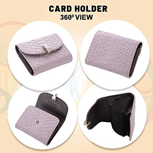 Kuber Industries Wallet for Women/Men | Card Holder for Men & Women | Leather Wallet for ID, Visiting Card, Business Card, ATM Card Holder | Slim Wallet | Button Closure, Pink