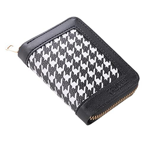 Kuber Industries Wallet for Women/Men | Card Holder for Men & Women | Leather Wallet for ID, Visiting Card, Business Card, ATM Card Holder | Slim Wallet | Zipper Closure, White