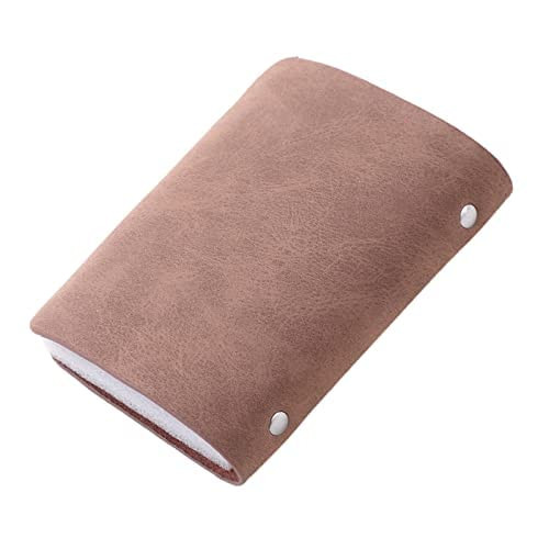 Kuber Industries Wallet for Women/Men | Card Holder for Men & Women | Leather Wallet for ID, Visiting Card, Business Card, ATM Card Holder | Slim Wallet | Butten Closure, Coffee