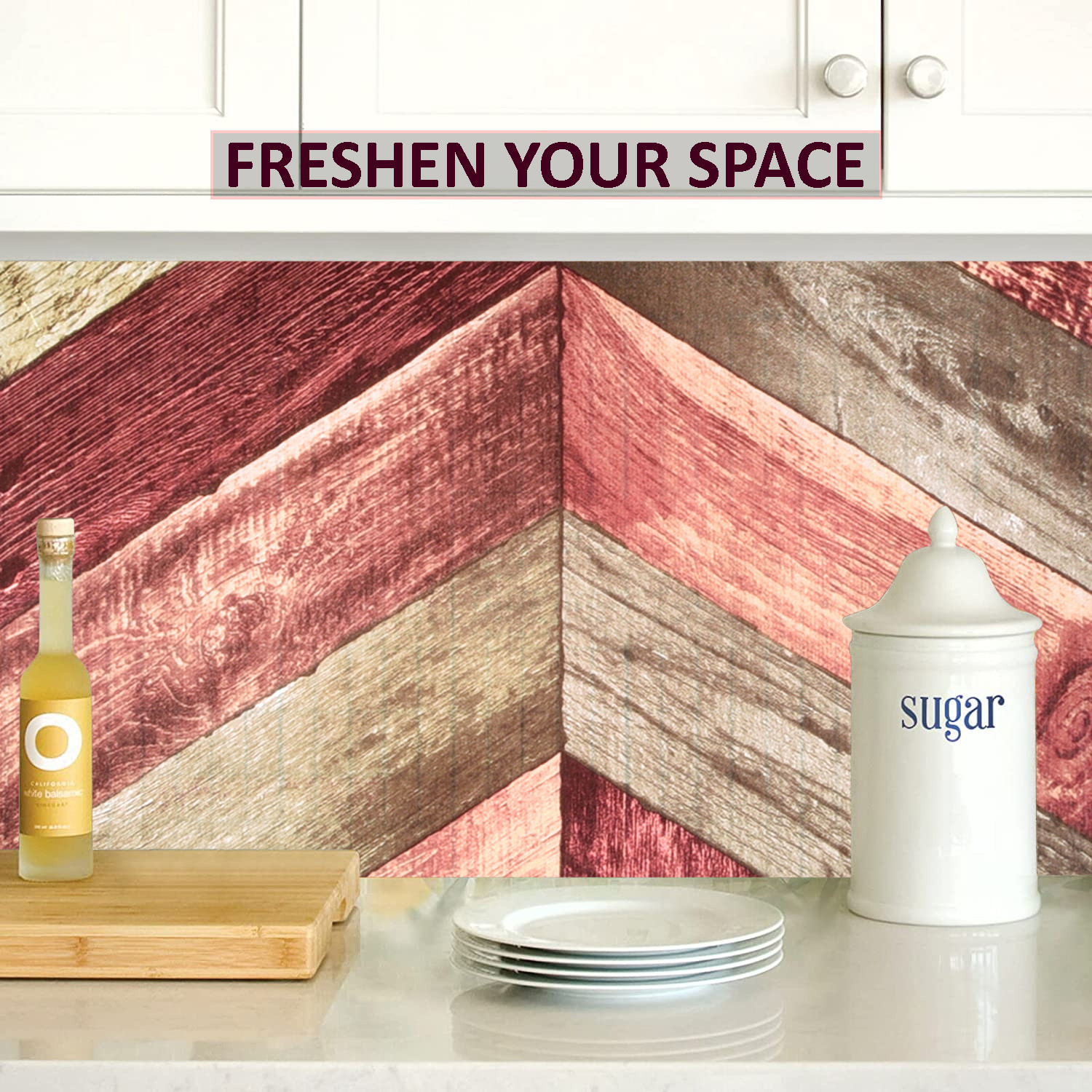 Kuber Industries Wallpaper | Self Adhesive Wallpaper Sheet | Polyvinyl Chloride Wallpaper for Home Décor | Kitchen Cabinets Wallpaper Roll |5 Meter| WP-3 |Multi