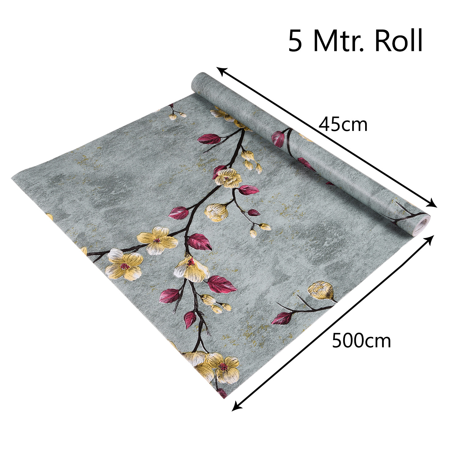 Kuber Industries Wallpaper | Self Adhesive Wallpaper Sheet | Polyvinyl Chloride Wallpaper for Home Décor | Kitchen Cabinets Wallpaper Roll |5 Meter| WP-11 |Green