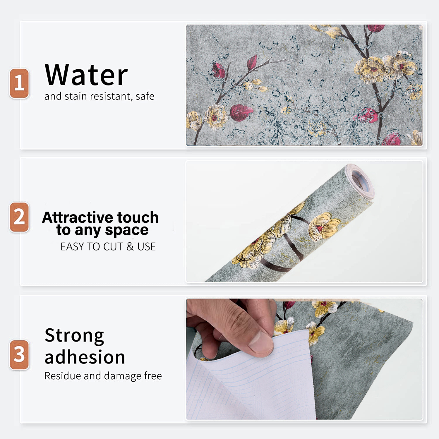Kuber Industries Wallpaper | Self Adhesive Wallpaper Sheet | Polyvinyl Chloride Wallpaper for Home Décor | Kitchen Cabinets Wallpaper Roll |5 Meter| WP-11 |Green