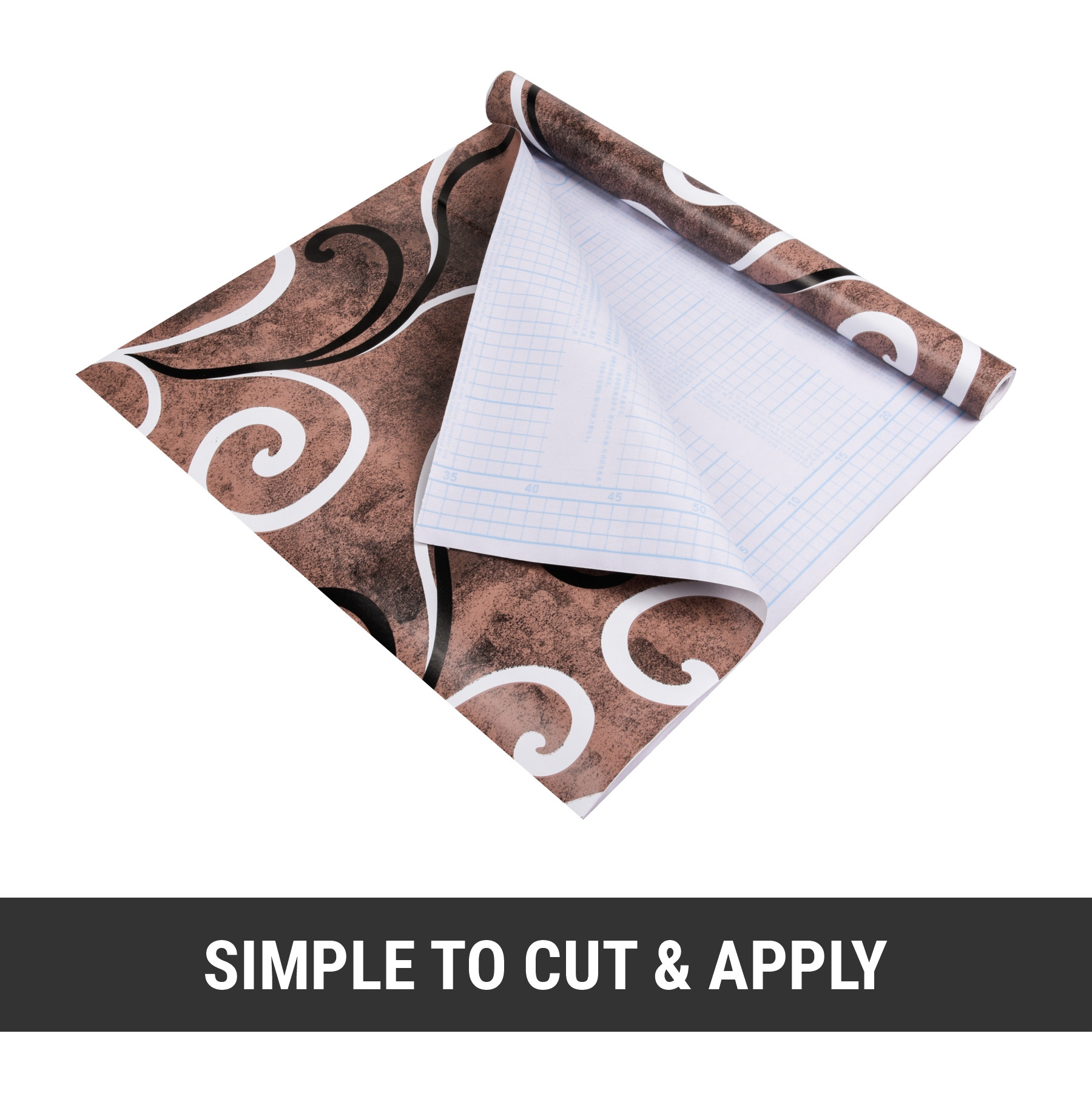 Kuber Industries Wallpaper | Self Adhesive Wallpaper Sheet | PVC Wallpaper Sheet for Home Décor | Kitchen Cabinets Wallpaper Roll | 5 Meter | WP-16 | Brown