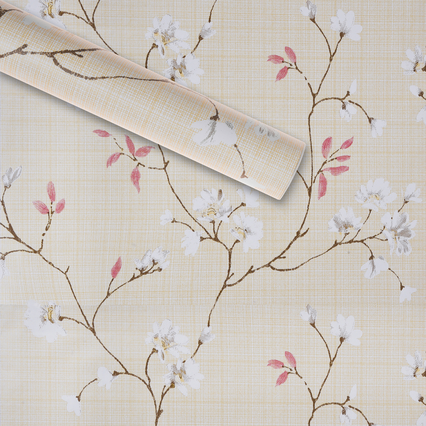 Kuber Industries Wallpaper | Self Adhesive Wallpaper Sheet | PVC Wallpaper Sheet for Home Décor | Kitchen Cabinets Wallpaper Roll | 5 Meter | WP-19 | Cream