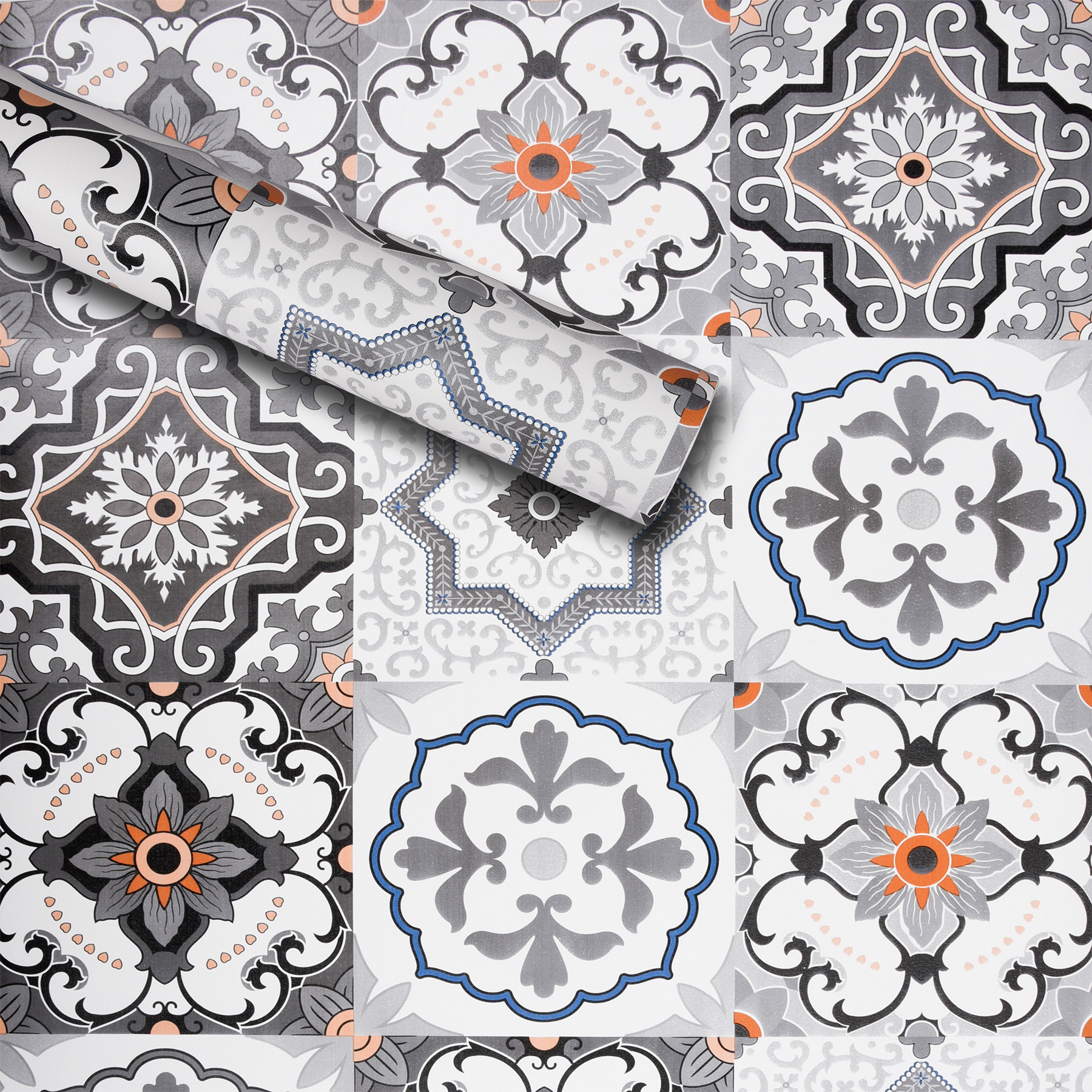 Kuber Industries Wallpaper | Self Adhesive Wallpaper Sheet | PVC Wallpaper Sheet for Home Décor | Kitchen Cabinets Wallpaper Roll | 5 Meter | WP-25 | Gray