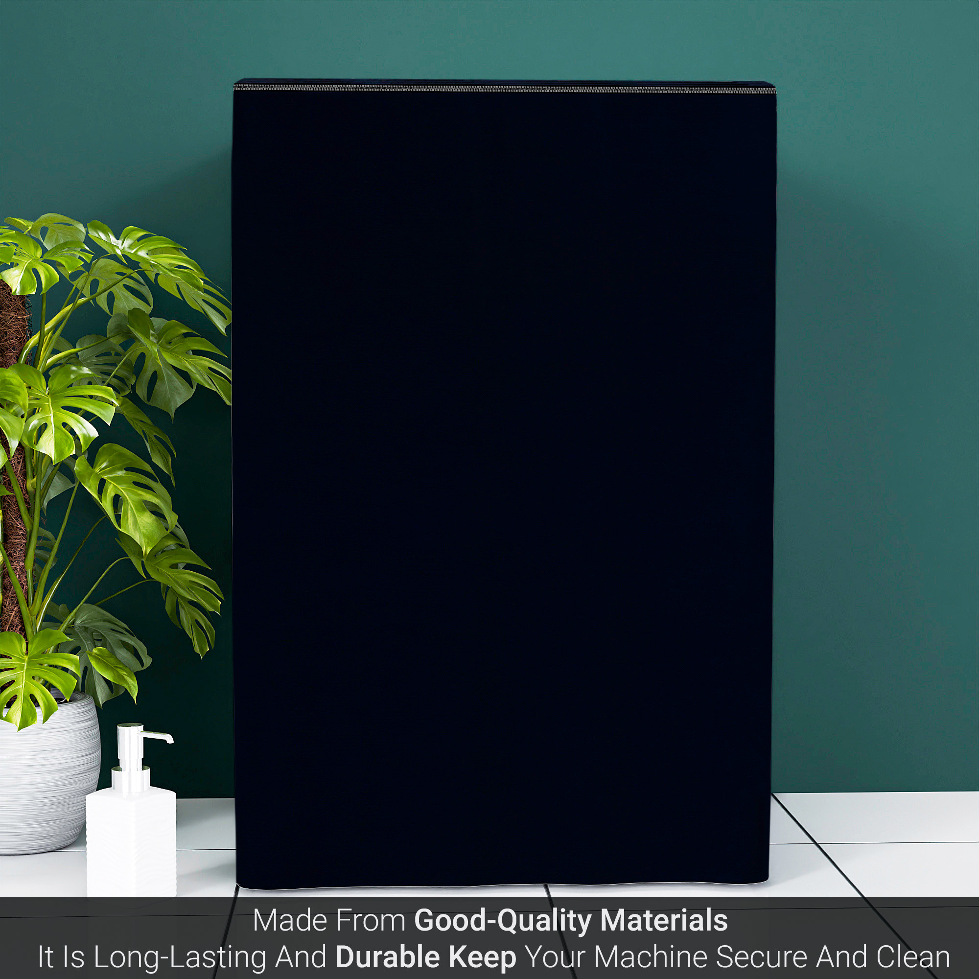 Kuber Industries Washing Machine Cover  Top Load Fully-Automatic Washer Covers  Ideal For 6 kg 65 kg 7 kg  75 kg  Waterproof  Dust-Proof Machine Cover  Plain  Blue