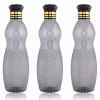 Water Bottle | Plastic Water Bottle for Fridge | Water Bottle for Kitchen | Ideal for Restaurant | Water Bottle for Refrigerator | Dolphine Bottle | 1 LTR | Pack of 3 | Black