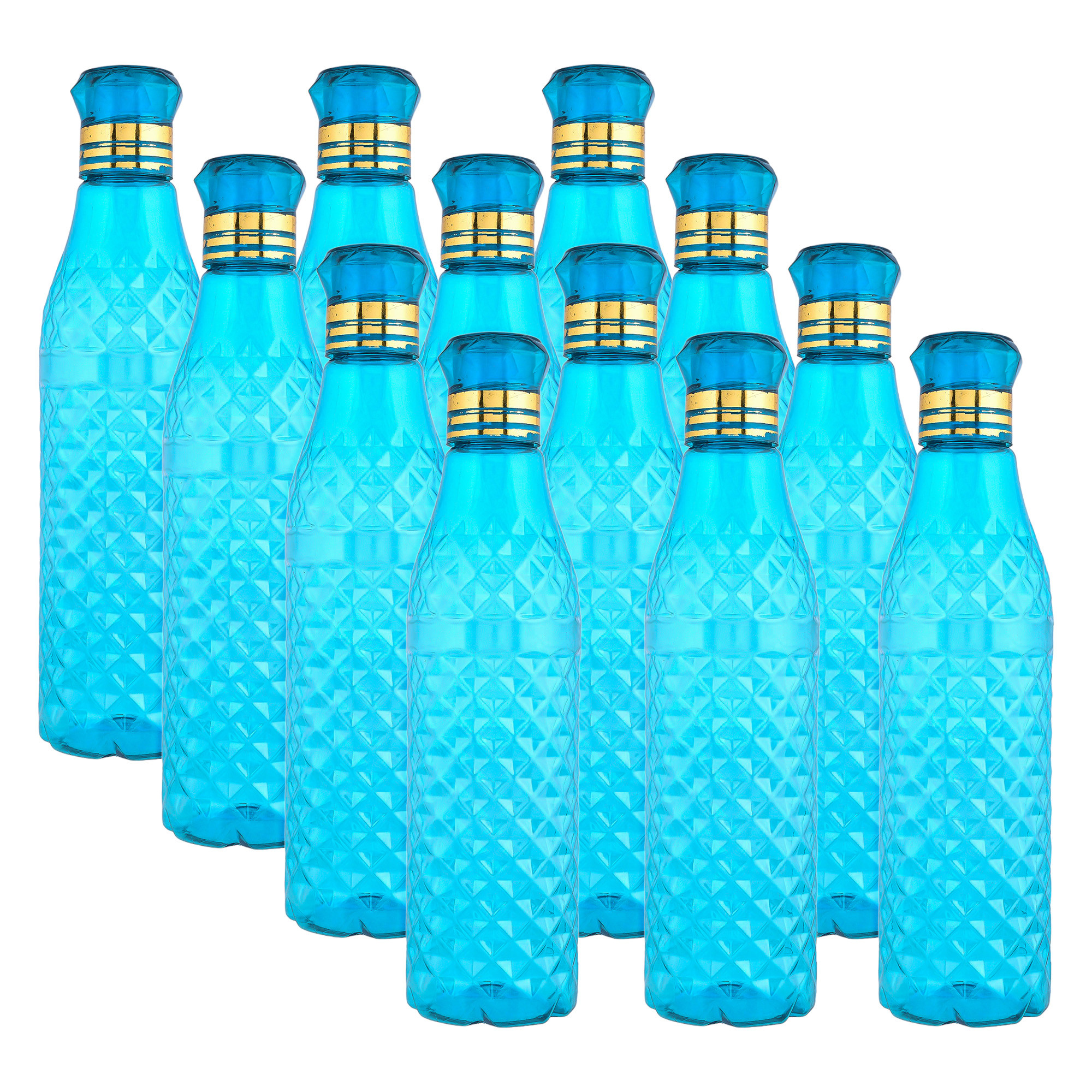 Kuber Industries Water Bottle | Plastic Water Bottle for Fridge | Water Bottle for Kitchen | Ideal for Restaurant | Water Bottle for Refrigerator | Crystal Bingo Bottle | 1 LTR |Blue