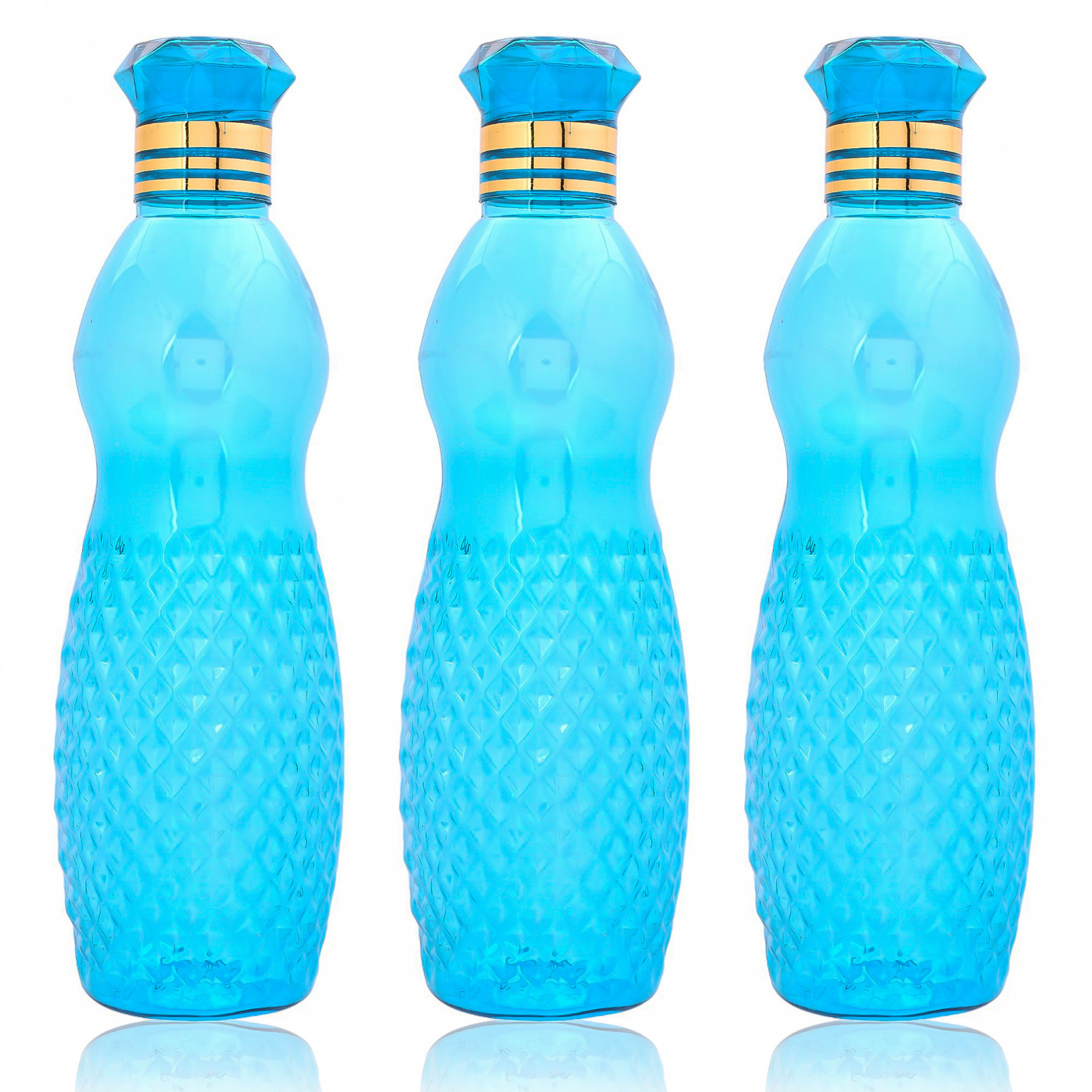 Kuber Industries Water Bottle | Plastic Water Bottle for Fridge | Water Bottle for Kitchen | Ideal for Restaurant | Water Bottle for Refrigerator | Dolphine Bottle | 1 LTR |Blue