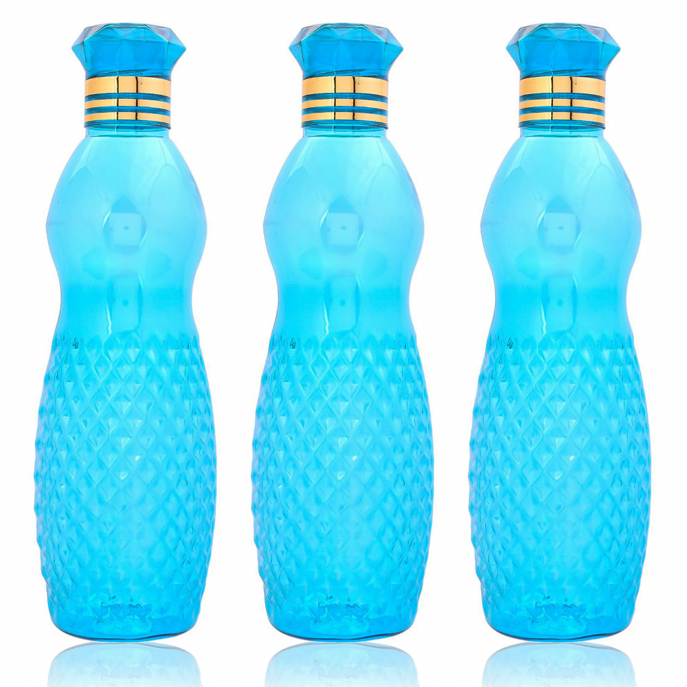 Kuber Industries Water Bottle | Plastic Water Bottle for Fridge | Water Bottle for Kitchen | Ideal for Restaurant | Water Bottle for Refrigerator | Dolphine Bottle | 1 LTR |Blue