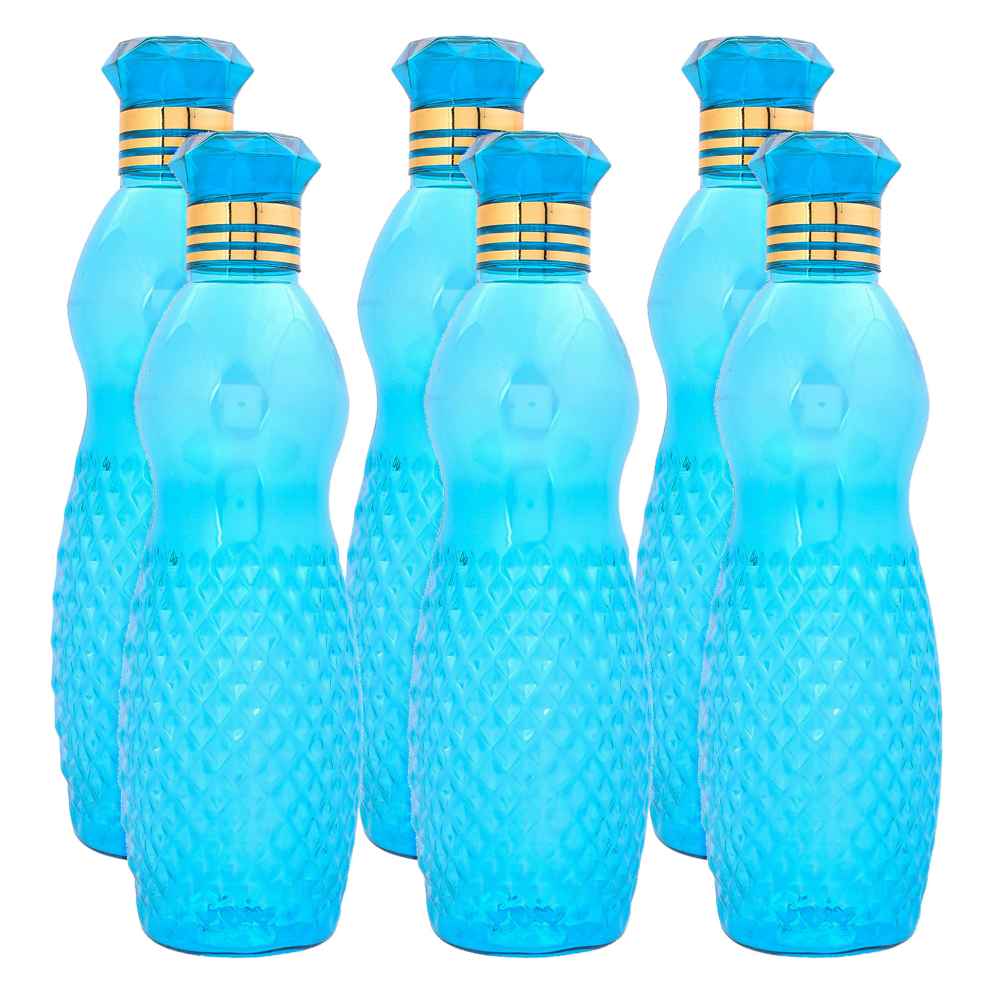 Kuber Industries Water Bottle | Plastic Water Bottle for Fridge | Water Bottle for Kitchen | Ideal for Restaurant | Water Bottle for Refrigerator | Dolphine Bottle | 1 LTR |Blue