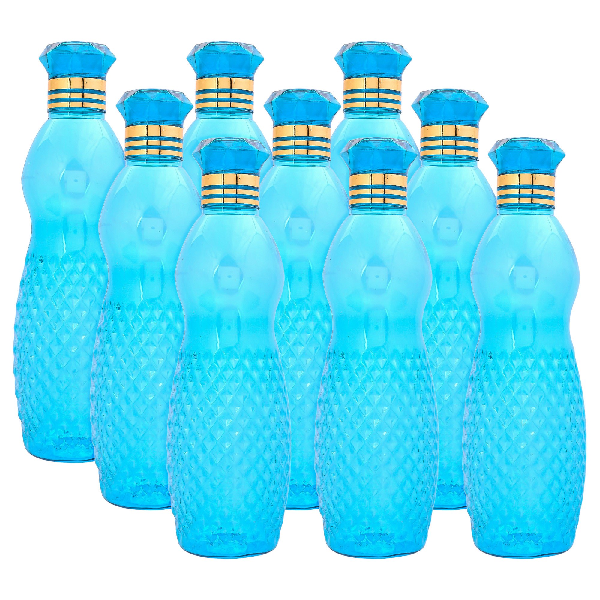 Kuber Industries Water Bottle | Plastic Water Bottle for Fridge | Water Bottle for Kitchen | Ideal for Restaurant | Water Bottle for Refrigerator | Dolphine Bottle | 1 LTR |Blue