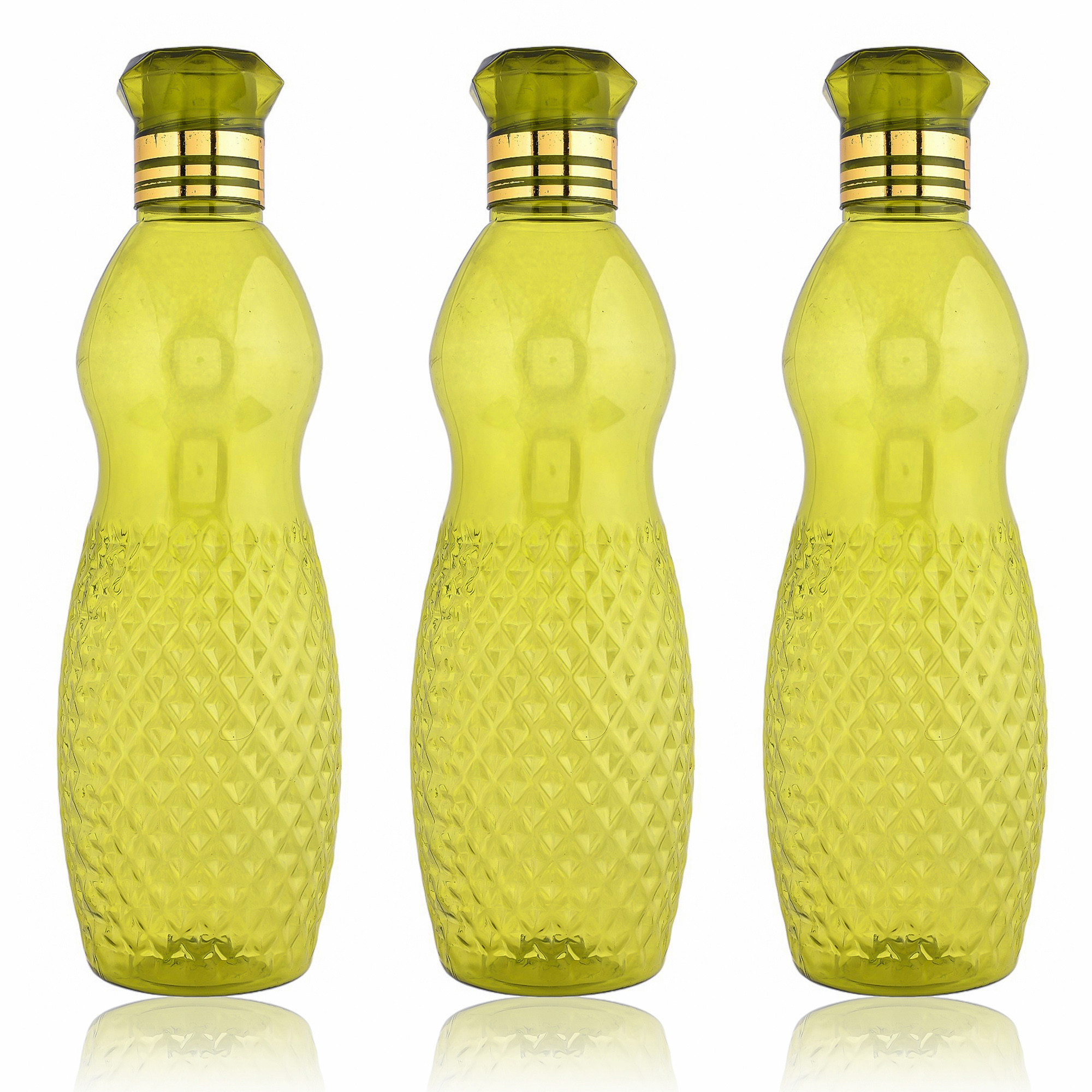Kuber Industries Water Bottle | Plastic Water Bottle for Fridge | Water Bottle for Kitchen | Ideal for Restaurant | Water Bottle for Refrigerator | Dolphine Bottle | 1 LTR |Green