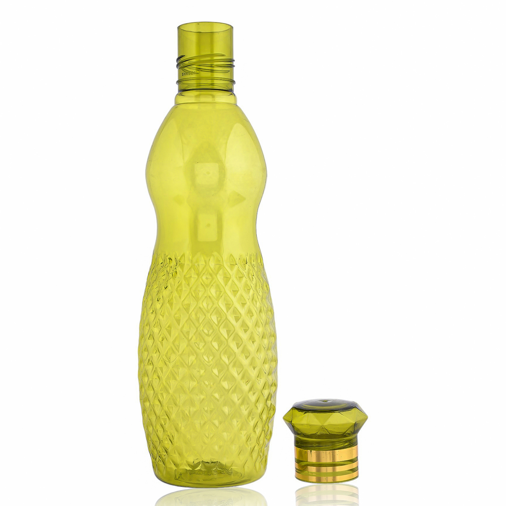 Kuber Industries Water Bottle | Plastic Water Bottle for Fridge | Water Bottle for Kitchen | Ideal for Restaurant | Water Bottle for Refrigerator | Dolphine Bottle | 1 LTR |Green