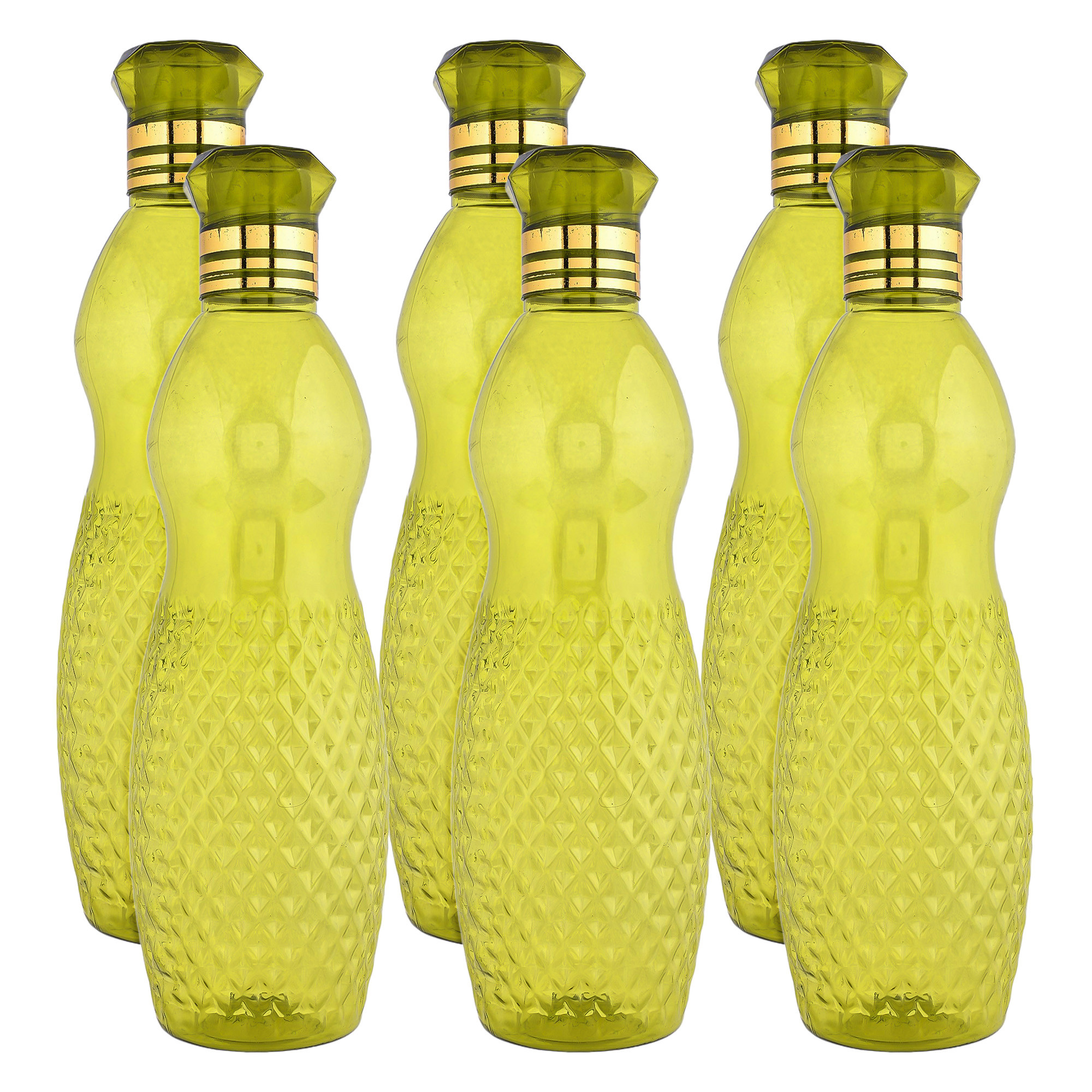 Kuber Industries Water Bottle | Plastic Water Bottle for Fridge | Water Bottle for Kitchen | Ideal for Restaurant | Water Bottle for Refrigerator | Dolphine Bottle | 1 LTR |Green