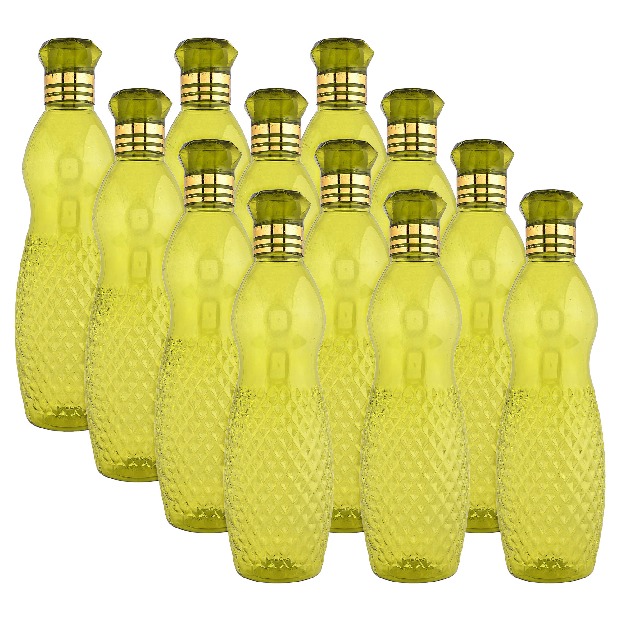 Kuber Industries Water Bottle | Plastic Water Bottle for Fridge | Water Bottle for Kitchen | Ideal for Restaurant | Water Bottle for Refrigerator | Dolphine Bottle | 1 LTR |Green