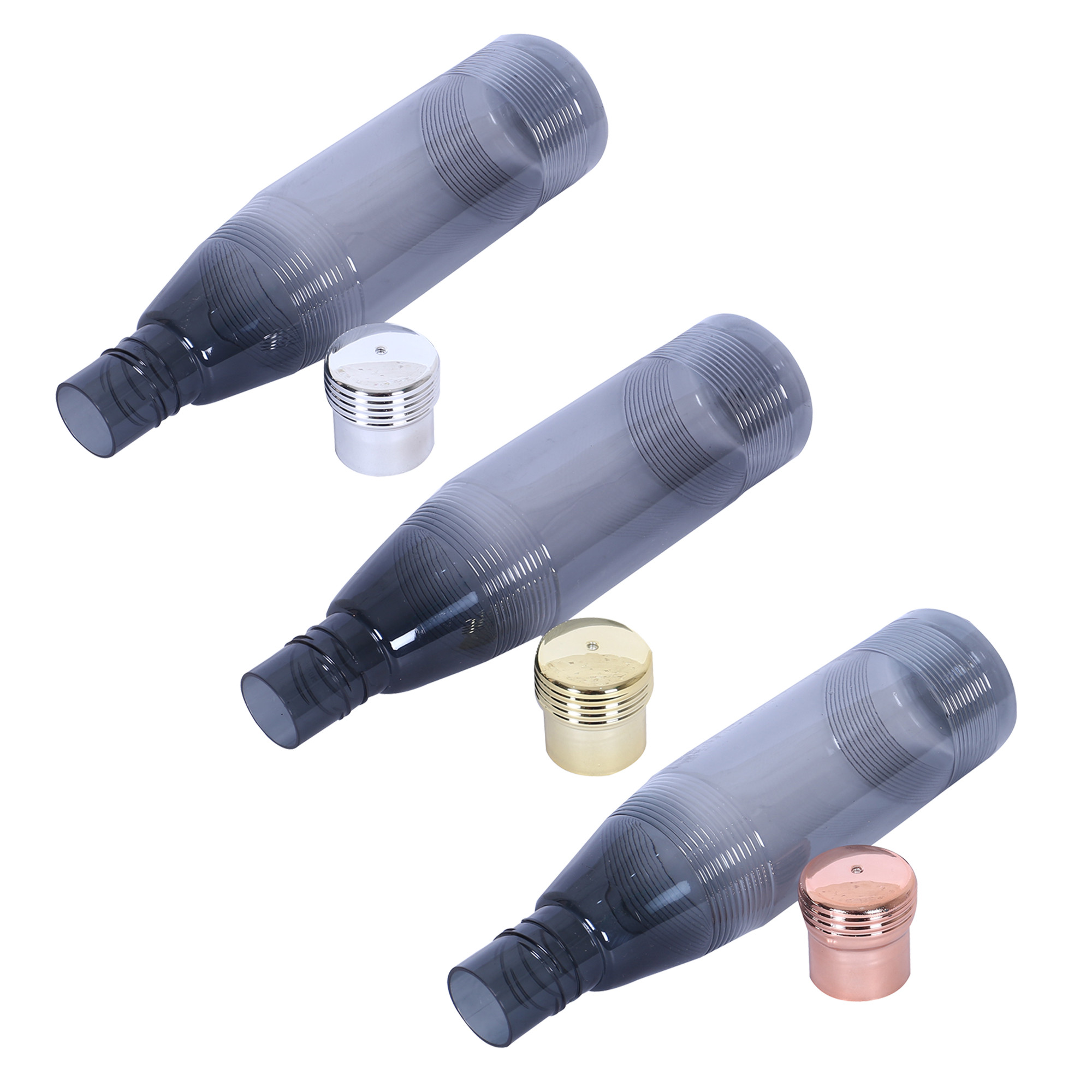 Kuber Industries Water Bottle  Plastic Water Bottles  Refrigerator Water Bottles  Fridge Water Bottles  Drinking Water Bottle  1 LTR Water Bottle  Set of 3  Black