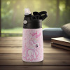 Water Bottle | Stay Cool Unicorn | 350 ml Insulated Water Bottle | Button Press Sipper Bottle for Adults &amp; Kids | BPA-Free | Steel Bottle for Travel | Gym Bottle | Pink