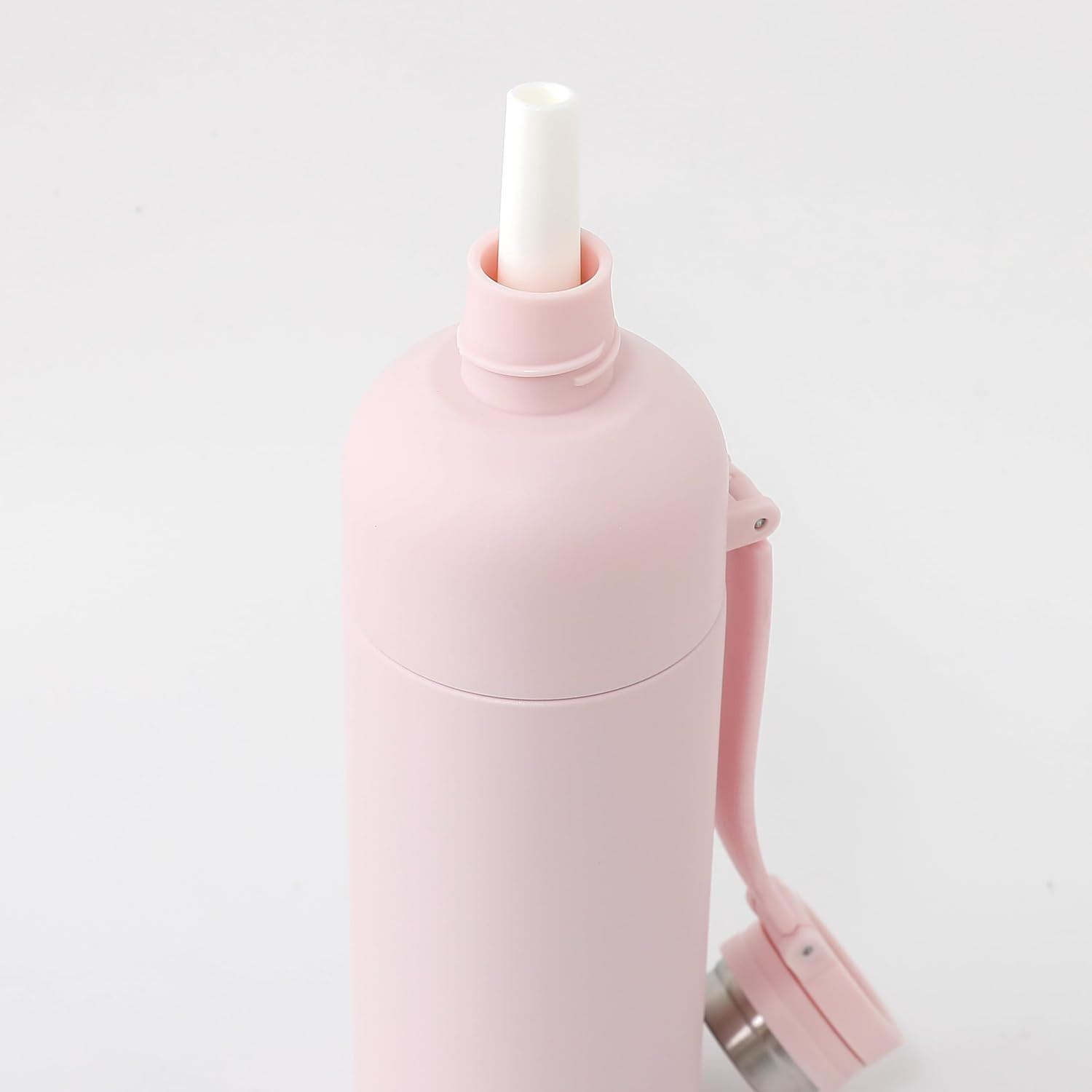 Kuber Industries Water Bottle | Vacuum Insulated Travel Bottle | Hot & Cold Water Bottle | Sipper Bottle for Kids | Thermos Flask for Gym Bottle | MYZ-230802D | 500 ML | Light Pink