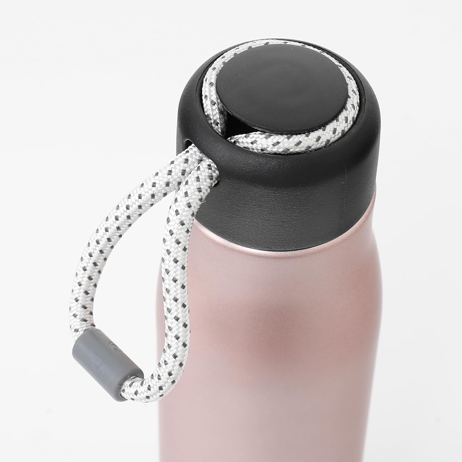 Kuber Industries Water Bottle | Vacuum Insulated Travel Bottle | Hot & Cold Water Bottle | Water Bottle with Carry Handle | Thermos Flask for Gym Bottle | MYZ-230805E | 550 ML | Pink