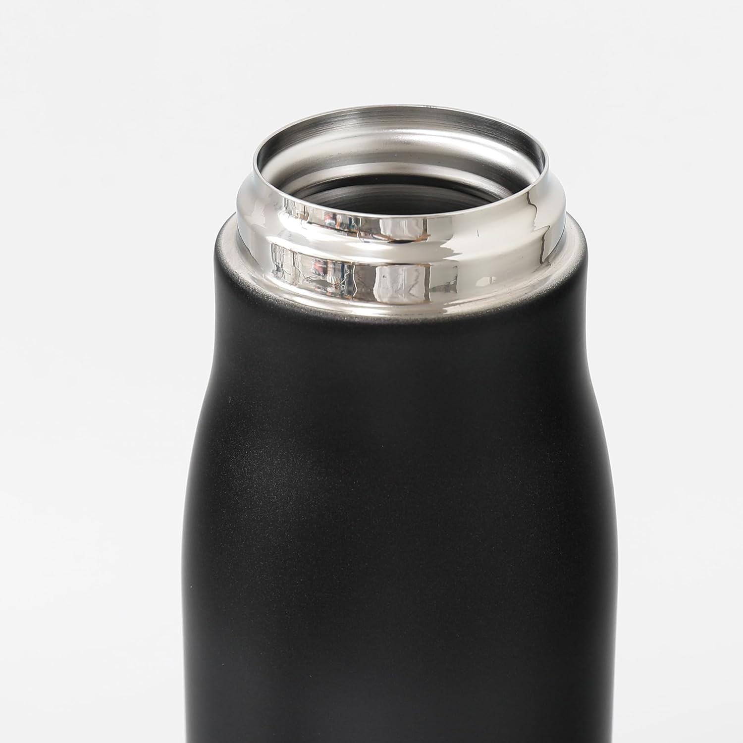 Kuber Industries Water Bottle | Vacuum Insulated Travel Bottle | Hot & Cold Water Bottle | Water Bottle with Carry Handle | Thermos Flask for Gym Bottle | MYZ-230805A | 550 ML | Black