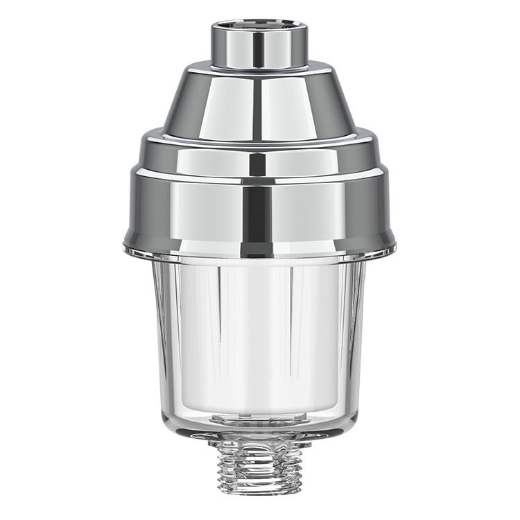 Kuber Industries Water Filter Tap | Shower Filter for Hard Water | Shower Head Filter | Remove Chlorine and Sediments | Bathroom Hard Water Filter | W1815 | Silver