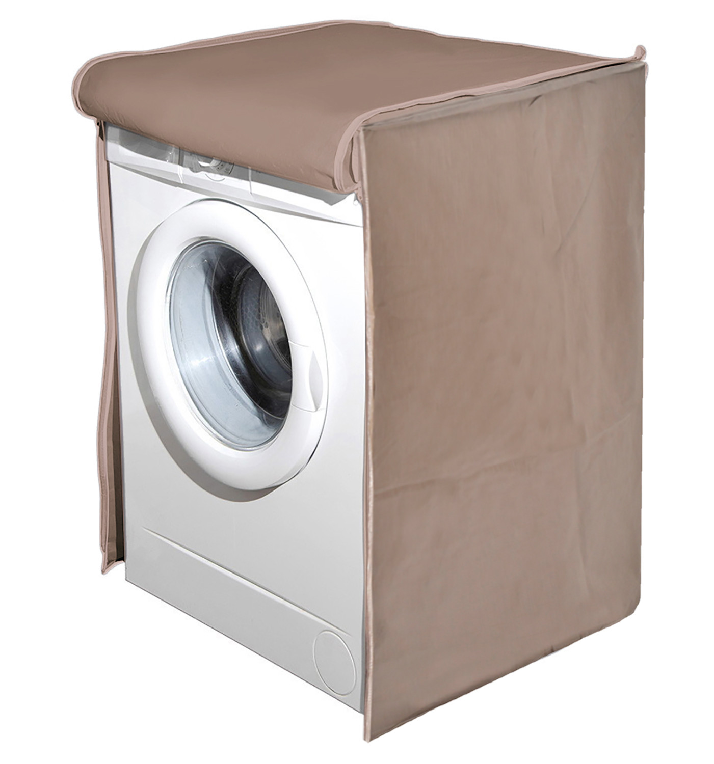 Kuber Industries Water Proof Dust Proof PVC Front Load Washing Machine Cover (Brown)-HS43KUBMART26743