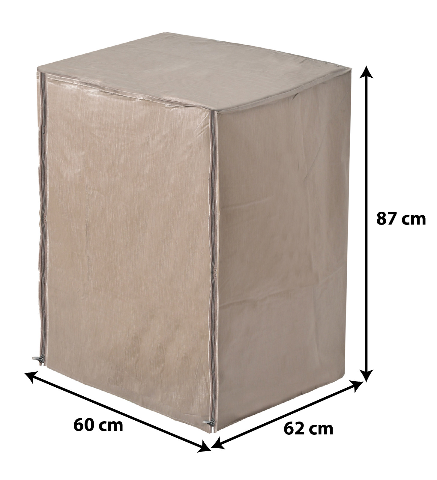 Kuber Industries Water Proof Dust Proof PVC Front Load Washing Machine Cover (Brown)-HS43KUBMART26743