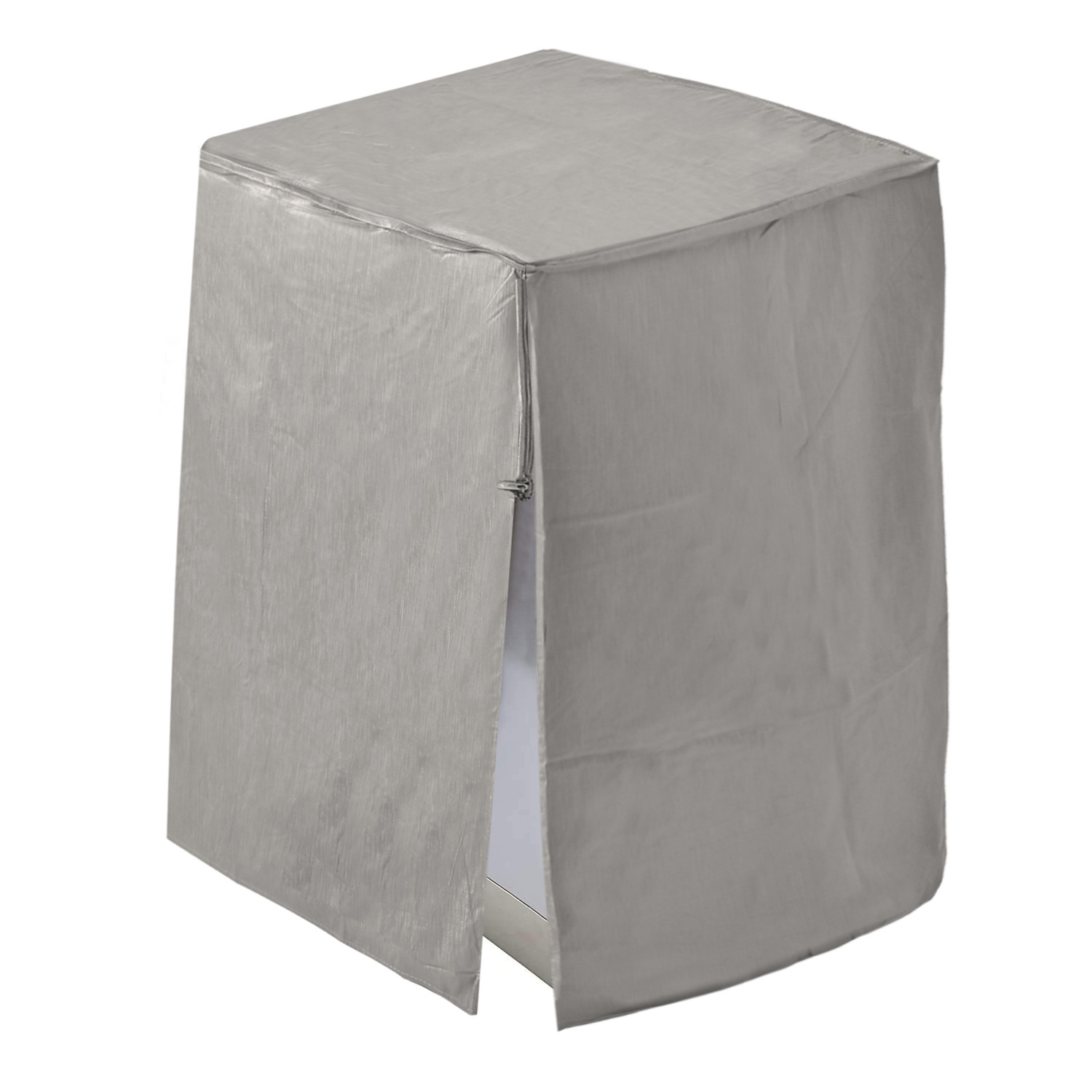 Kuber Industries Water Proof Dust Proof PVC Front Load Washing Machine Cover (Grey)-HS43KUBMART26741