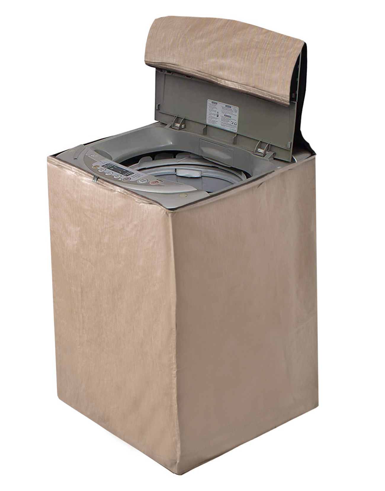 Kuber Industries Water Proof Dust Proof PVC Top Load Washing Machine Cover (Brown)-HS43KUBMART26747