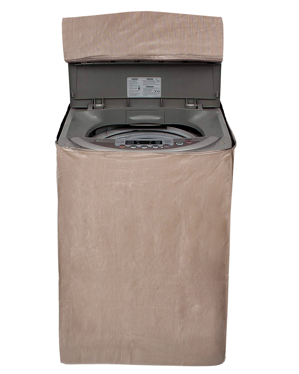 Kuber Industries Water Proof Dust Proof PVC Top Load Washing Machine Cover (Brown)-HS43KUBMART26747