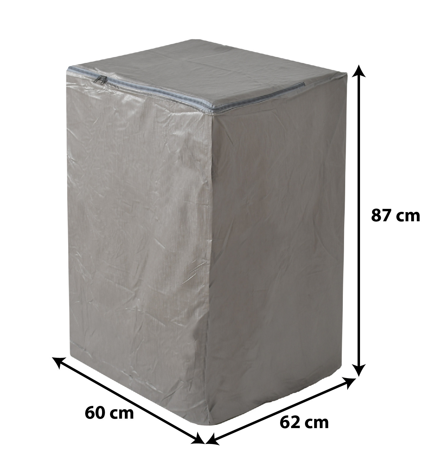 Kuber Industries Water Proof Dust Proof PVC Top Load Washing Machine Cover (Grey)-HS43KUBMART26745