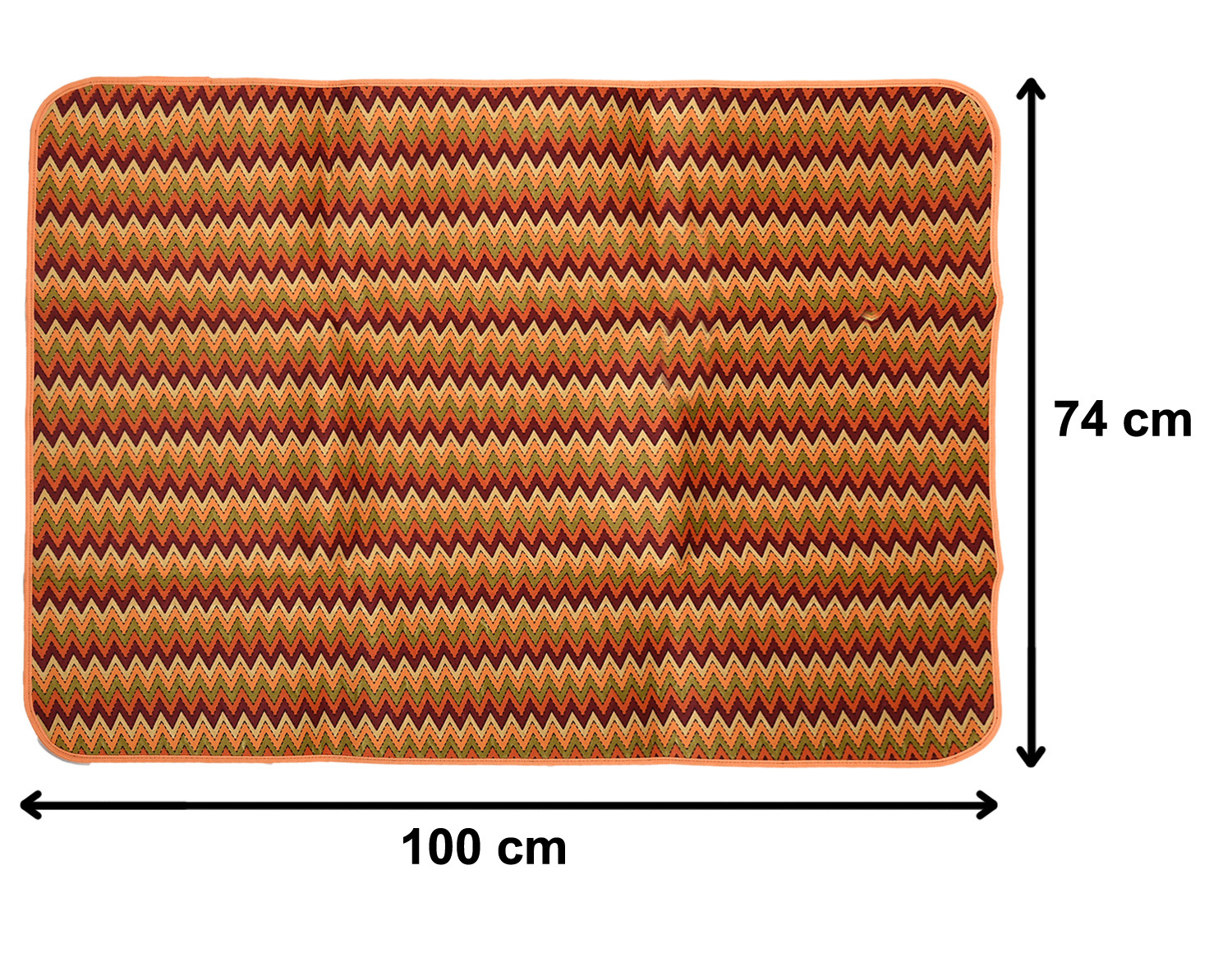 Kuber Industries Wave Design Bed Server Food Mat, Bedsheet Protector, Oil & Waterproof (Multi)-HS_38_KUBMART21047
