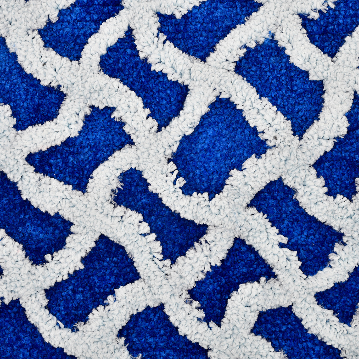 Kuber Industries Wave Design Multiuses Home Décor Non-Slip Velvet Door Mat (Blue)-47KM01329