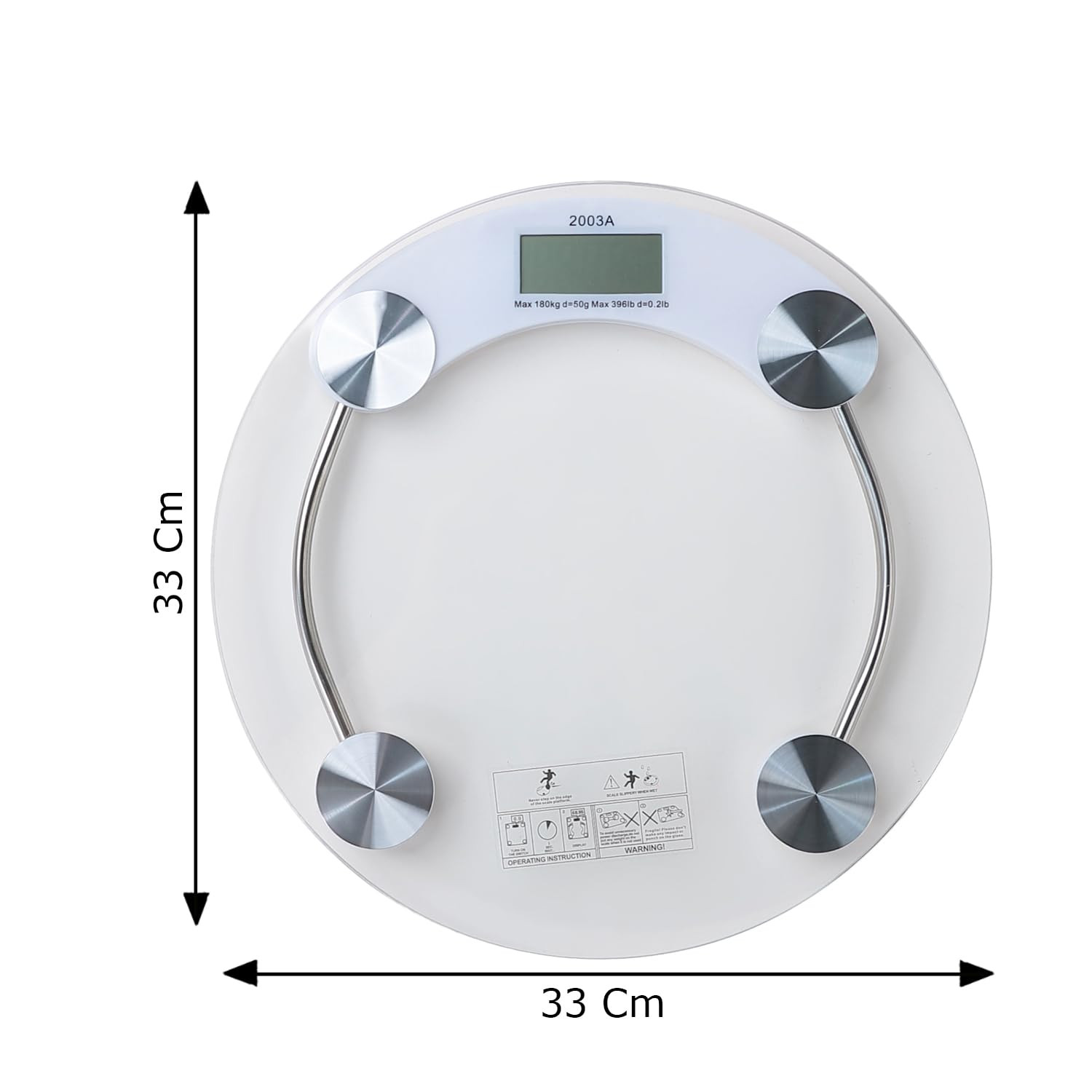 Kuber Industries Weighing Scale armoured glass|Weight Machine For Body Weight|Capicity 