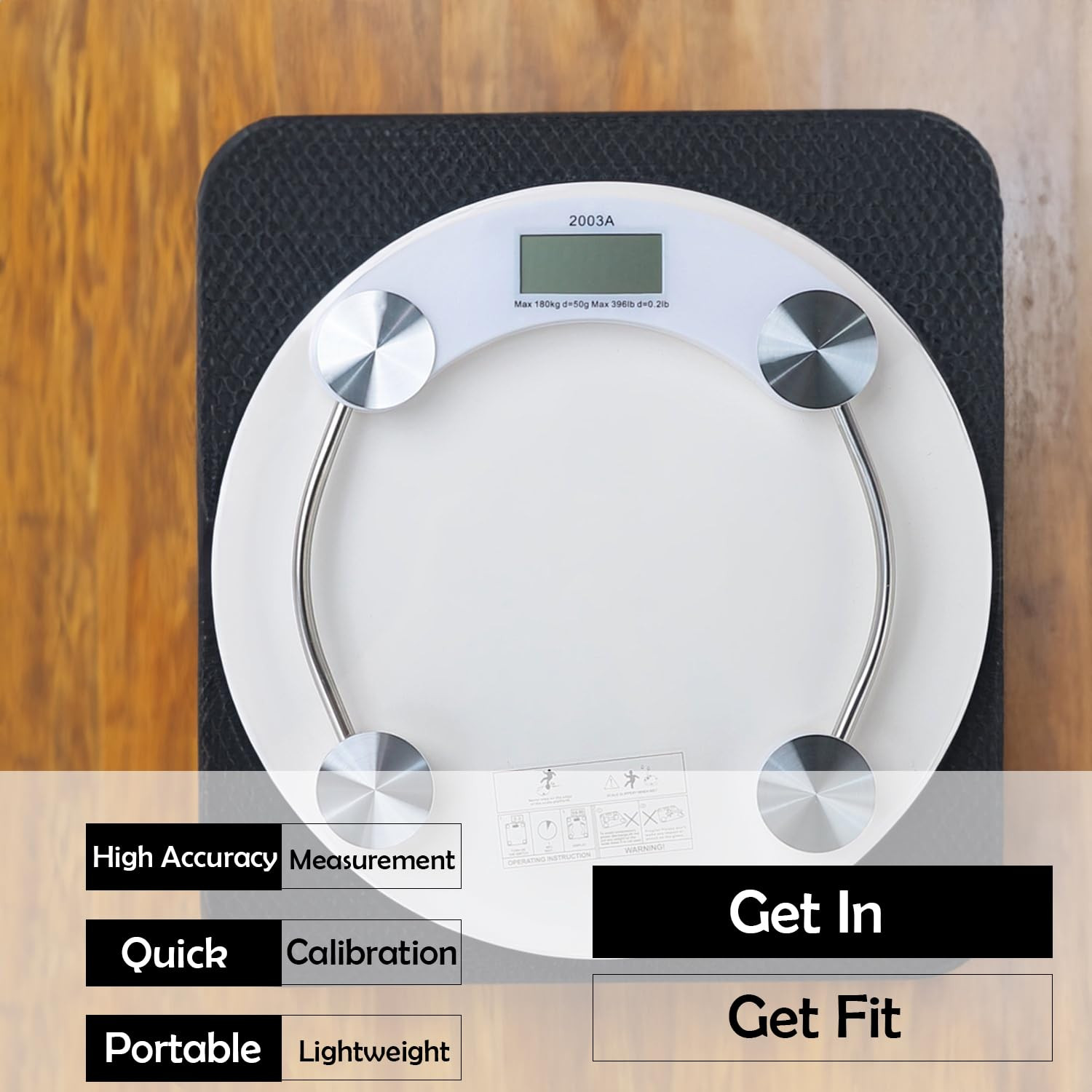 Kuber Industries Weighing Scale armoured glass|Weight Machine For Body Weight|Capicity 