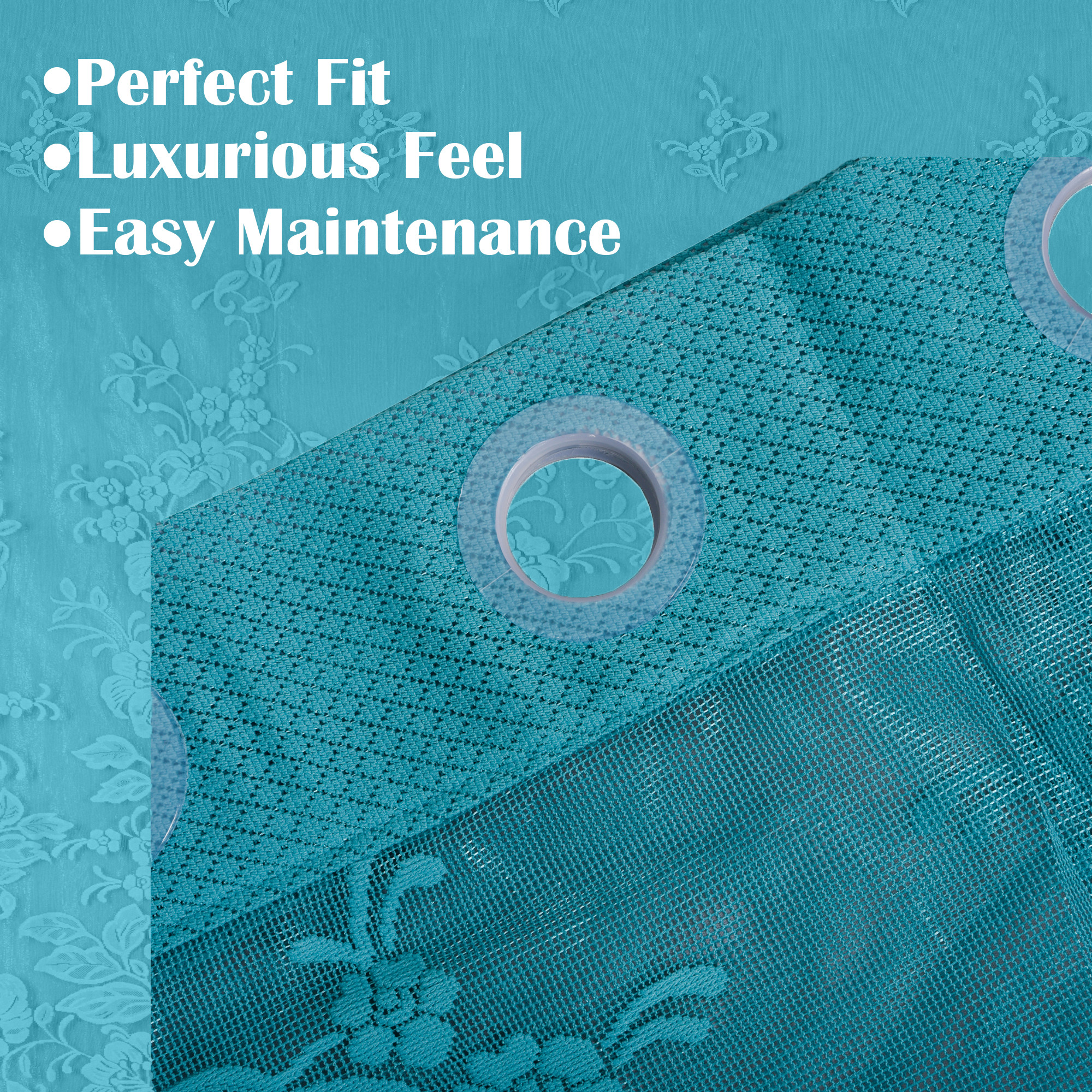 Kuber Industries Window Curtain  5 Feet  Curtain for Living Room  Parda for Home Dcor  Bedroom Window Curtain  Net Window Curtain  Curtain for Hall  Frill SY15ZZ  Green