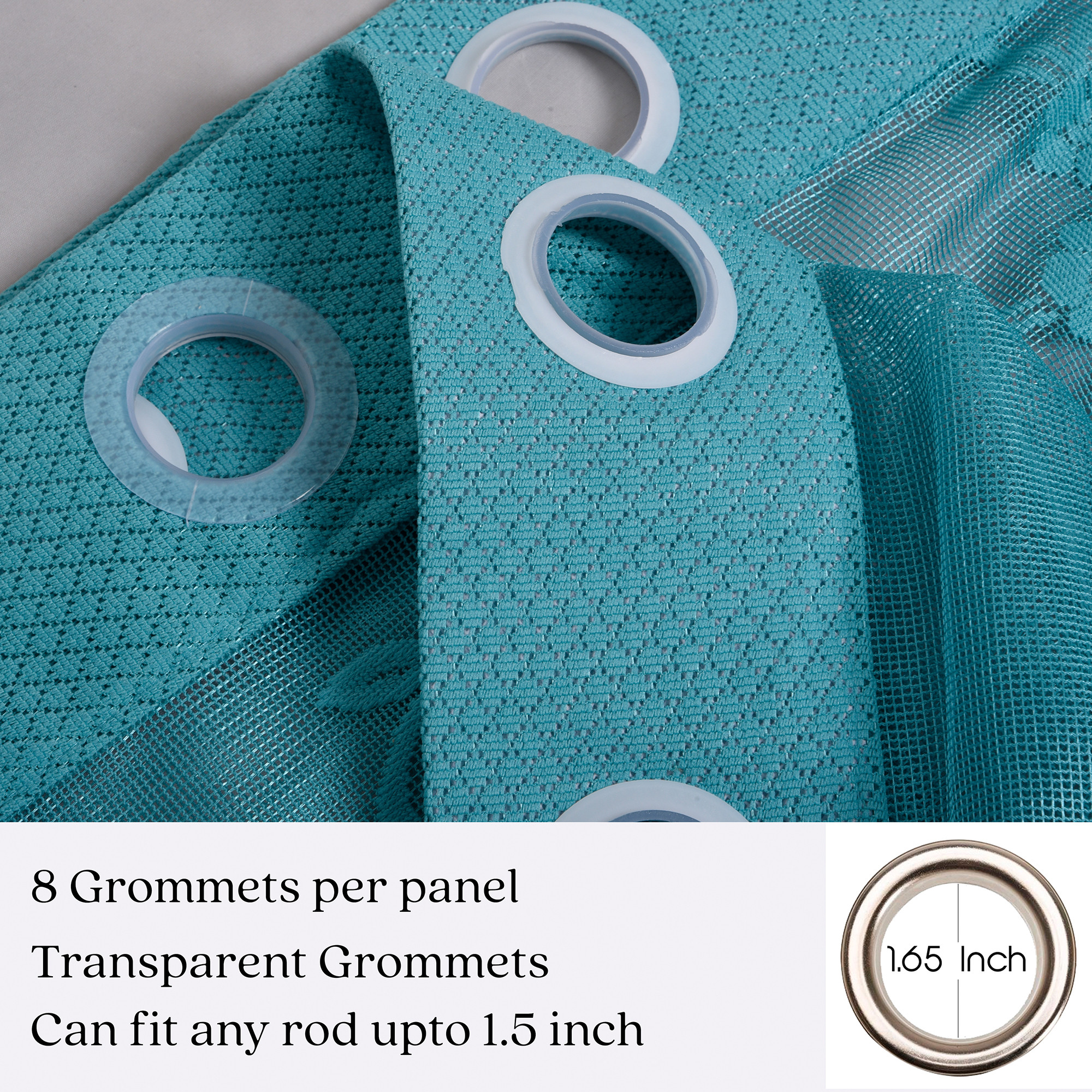 Kuber Industries Window Curtain  5 Feet  Curtain for Living Room  Parda for Home Dcor  Bedroom Window Curtain  Net Window Curtain  Curtain for Hall  Frill SY15ZZ  Green