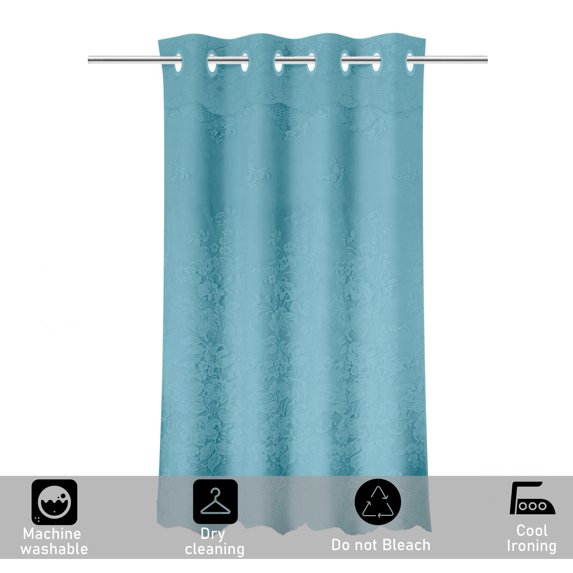 Kuber Industries Window Curtain  5 Feet  Curtain for Living Room  Parda for Home Dcor  Bedroom Window Curtain  Net Window Curtain  Curtain for Hall  Frill SY15ZZ  Green