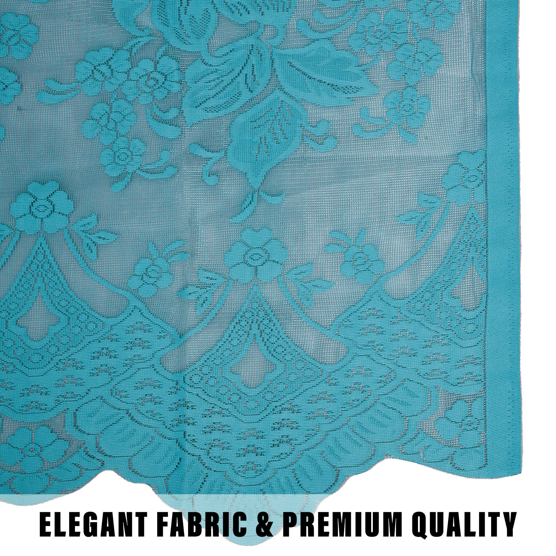 Kuber Industries Window Curtain  Darkening Window Curtains  Sheer Curtain with 8 Rings  Parda for Living Room  Drapes for Bedroom  Net Frill Window Curtain  5 Ft  SY27  Green