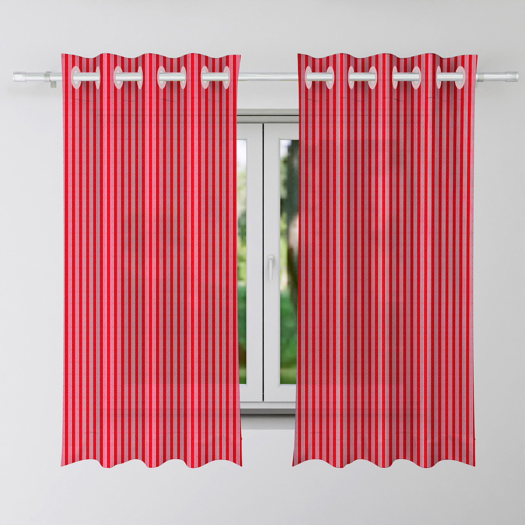 Kuber Industries Window Curtain | Sheer Window Curtains | Parda for Living Room | Drapes for Bedroom | Window Curtain Parda for Home Décor | Lining Net | 5 Feet | Maroon