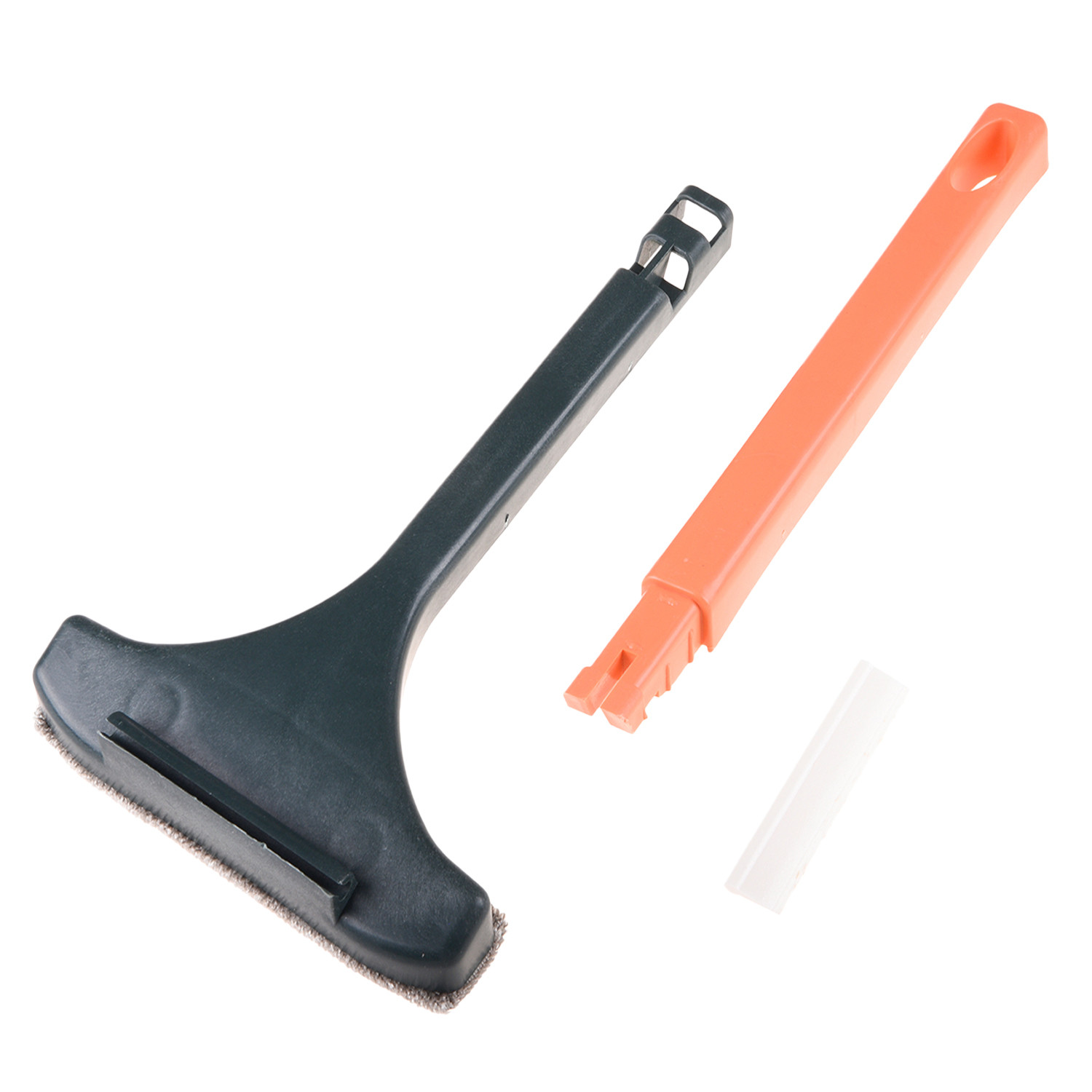 Kuber Industries Wiper | Plastic 2 In 1 Mesh Cleaning Brush | Window Cleaning Brush with Detachable Handle | Wiper For Glass Cleaning | 3 Pcs Set | Multicolor