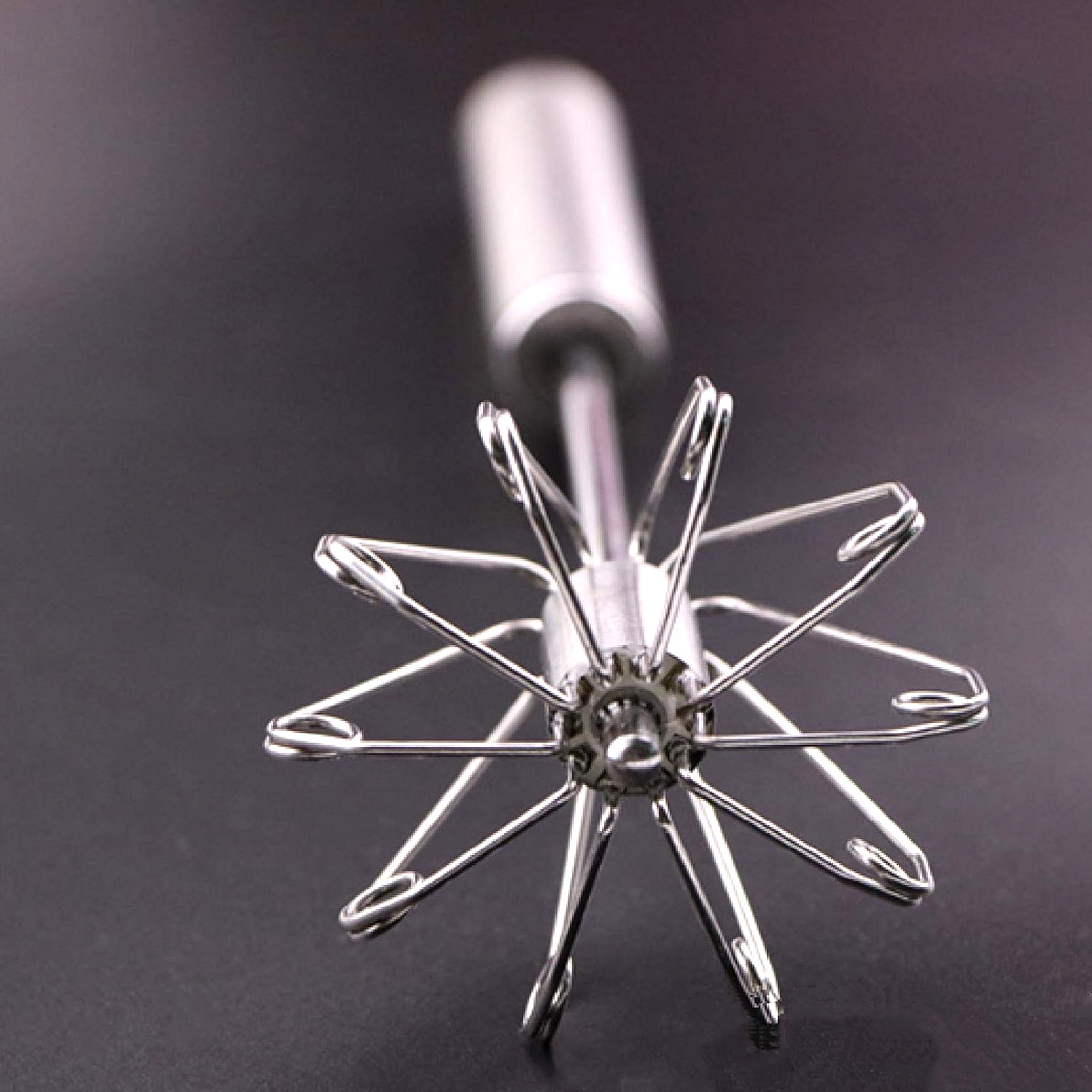 Kuber Industries Wire Churner  Steel Whisk Hand Blender  Cooking Egg Beater Mixer for Kitchen  Kitchen Utensil for Blending-Whisking-Beating  Stirring  13 Inch  Silver