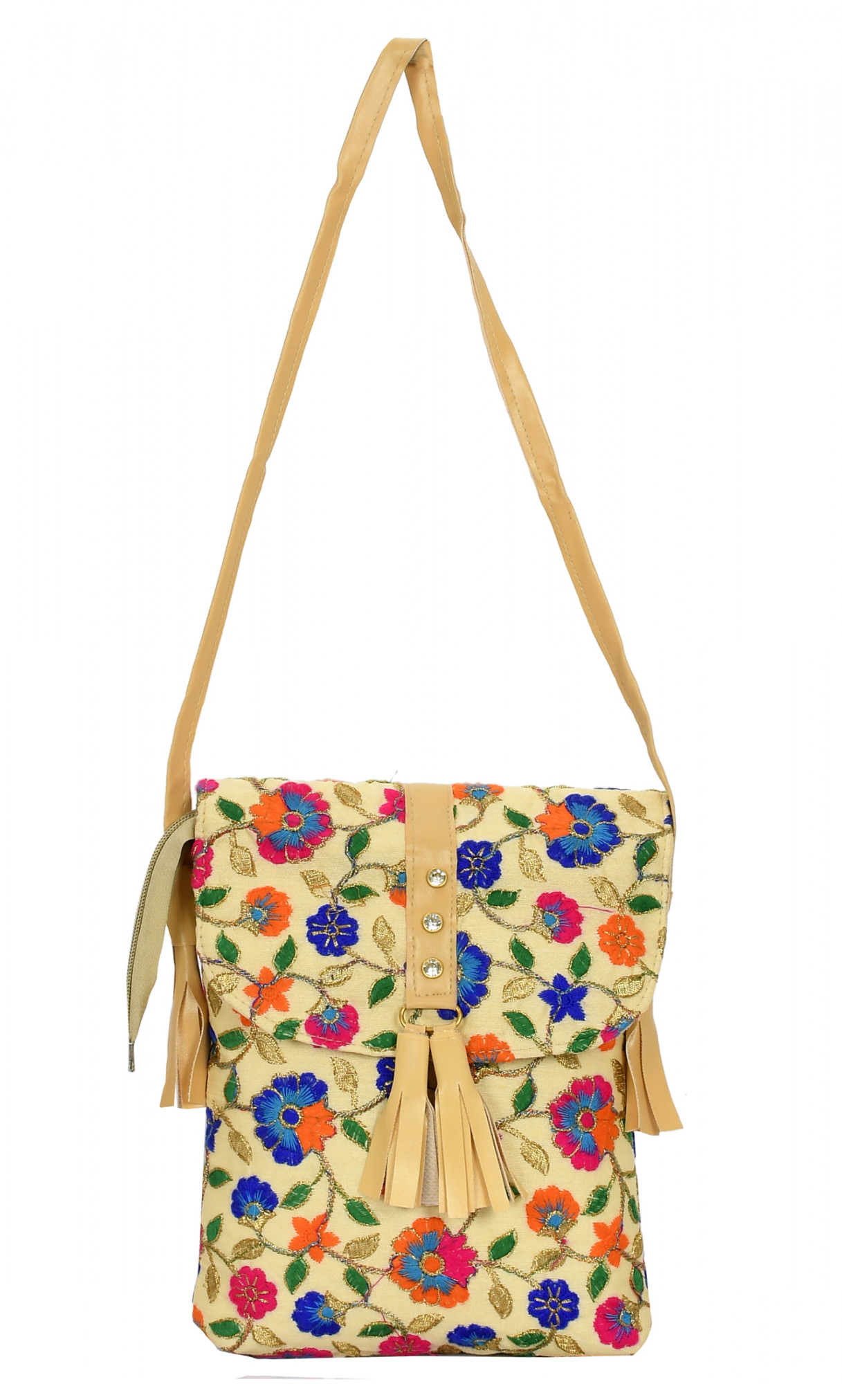 Kuber Industries Women Girls Wedding Party Embroidery Clutch Handbag Crossbody Messenger Shoulder Clutch Purse (Blue)-KUBMRT11883