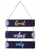 Kuber Industries Wooden 3 Layered Meaningfull Wall Hanging Quotes For Home &amp; Office Decoration (Black)