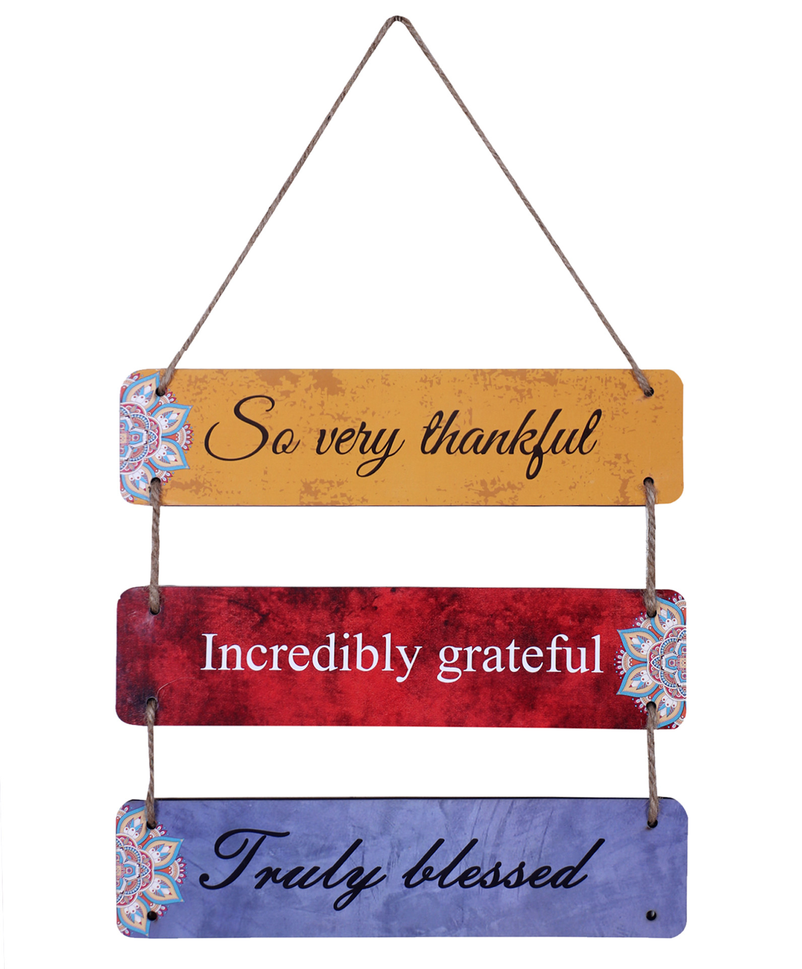 Kuber Industries Wooden 3 Layered Motivational & Meaningfull Wall Hanging Quotes For Home,Office Decoration (Multicolor)
